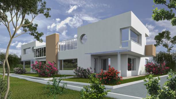 istock 3D modeling of a residential building with different colors 2154095055