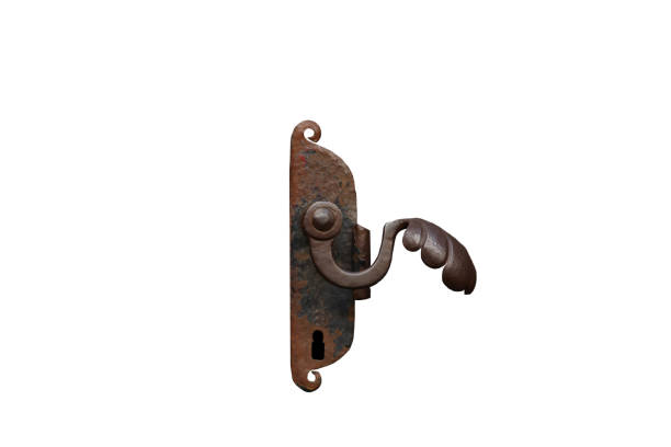 istock vintage metal door handle isolated on white background 2154099914