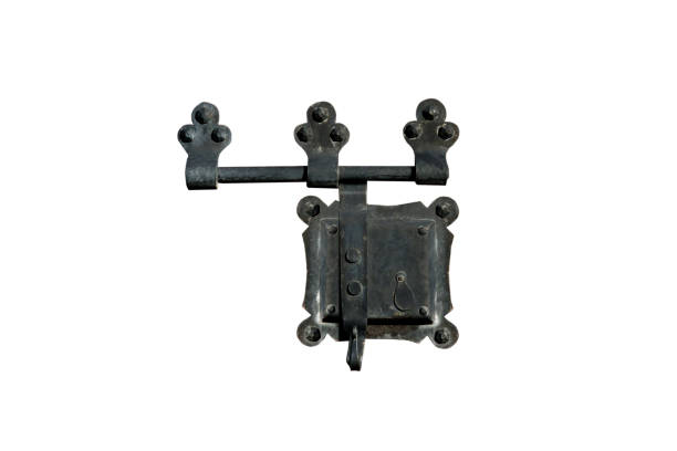 istock vintage metal door lock isolated on white background 2154100035