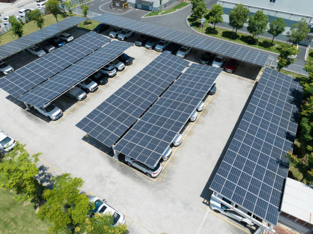 istock Electric vehicle charging station solar power generation 2154105093