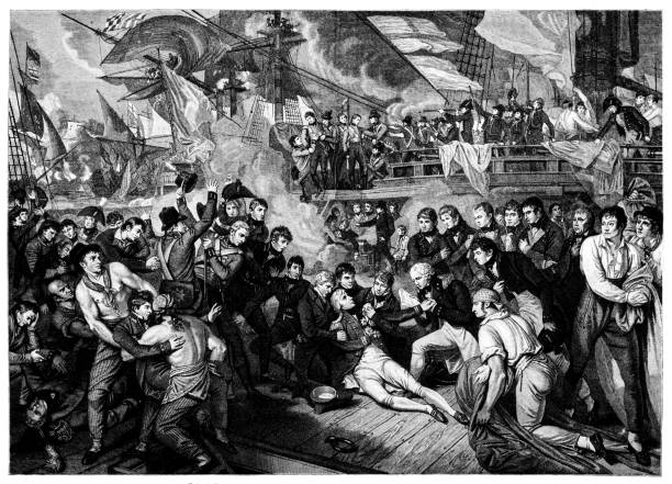 istock Death of Lord Nelson - Battle of Trafalgar 2154107063