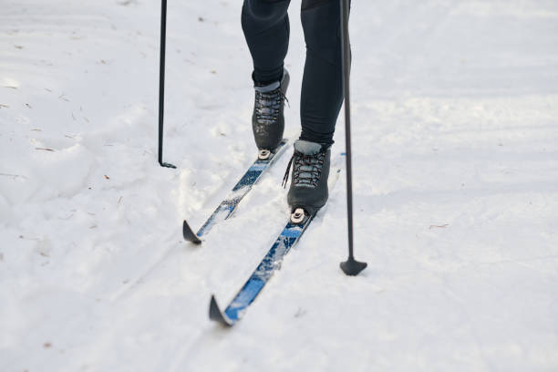 istock Unrecognizable Man Skiing On Winter Day 2154112807