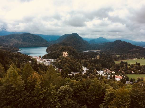istock Beautiful view from Neuschwanstein Castle, mountain views 2154115661