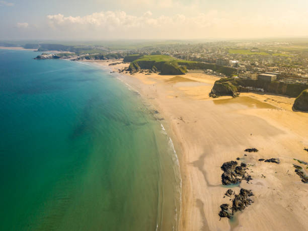istock Great Western and Tolrcarne Beaches in Newquay 2154119061