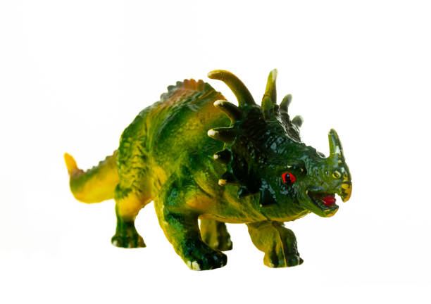 istock Realistic sinoceratops dinosaur toy model isolated on a white background 2154126692