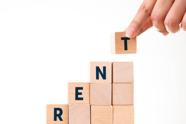 istock Rent Word with Wooden Blocks 2154126791