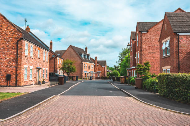 Brick Houses in a Typical English Town