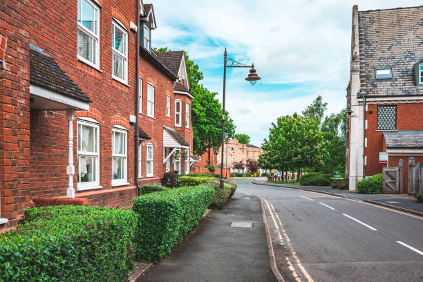 istock Brick Houses in a Typical English Town 2154143426