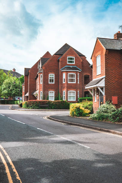 istock Brick Houses in a Typical English Town 2154143722
