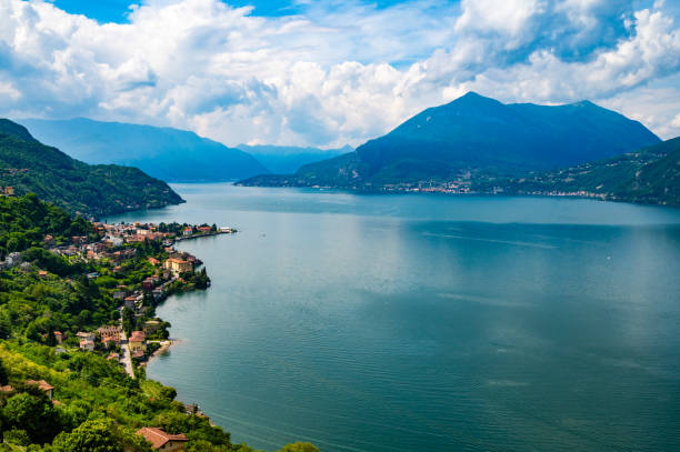 istock Landscape on Lake Como, with Bellano, Lenno and Menaggio. 2154144534