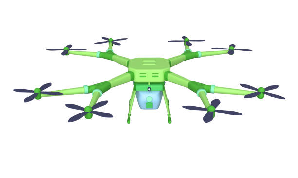istock Drone for agriculture. Innovative technologies for an agricultural company. 3d rendering 2154145153