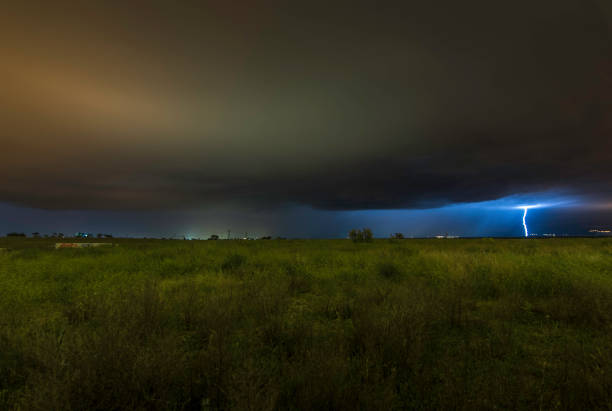Taking long exposures until you capture a lightning bolt
