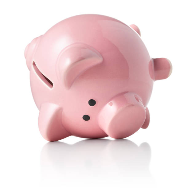 istock Piggy bank upside down 2154179138