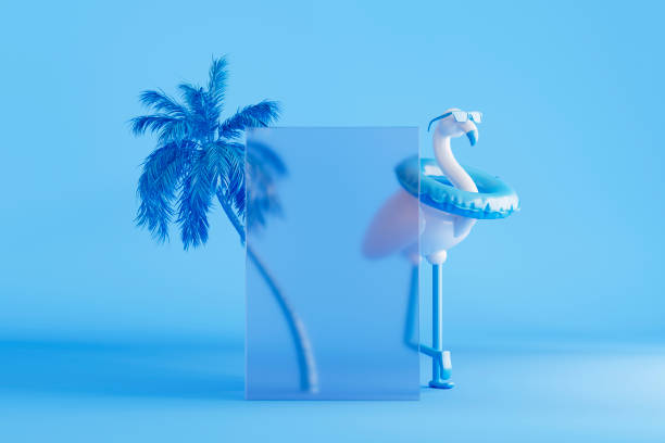istock Summer travel holiday background with glass wall 2154183568