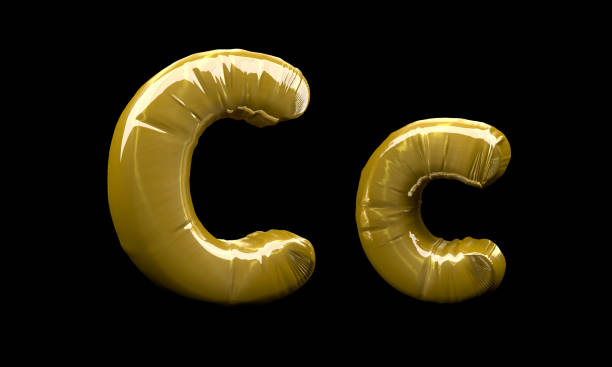 istock Golden Balloon Letters C 2154185914