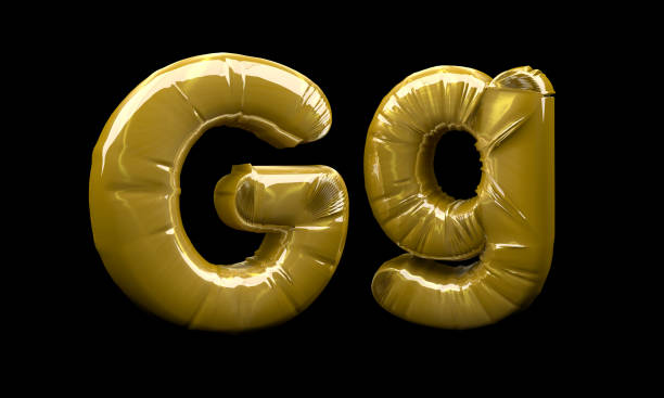 istock Golden Balloon Letters G 2154186012
