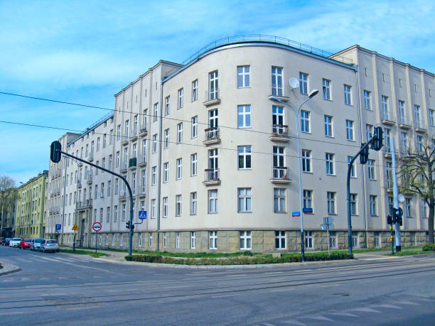 istock Building with beautiful architecture on city street 2154187341