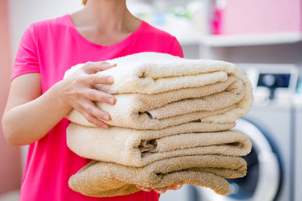 istock Concept of laundry service. 2154187382