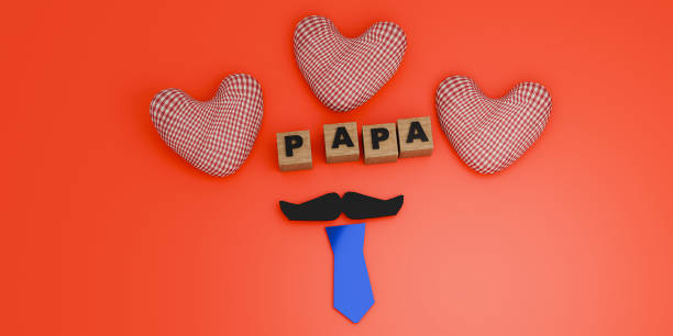 istock Happy Father’s Day 3d greeting card. 3d render. 2154187960