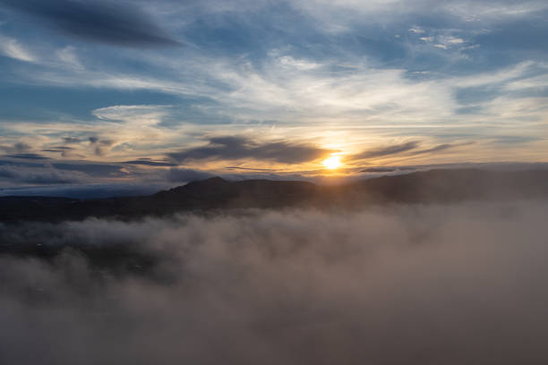 istock Sunset from a hill on Terceira Island. 2154197559