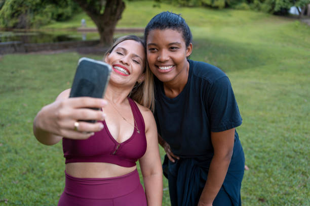 istock Women in public park 2154197858