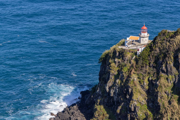 istock The Arnel Point Lighthouse on Sao Miguel Island. 2154201591