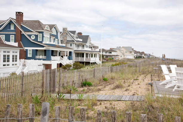 istock Large summer homes on the Atlantic Ocean 2154202986