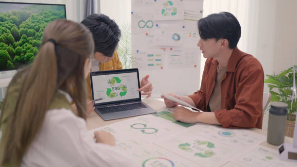 istock Team Discussion on ESG and Renewable Energy Strategies. 2154208636