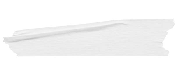 istock White adhesive paper tape isolated on white background 2154211626