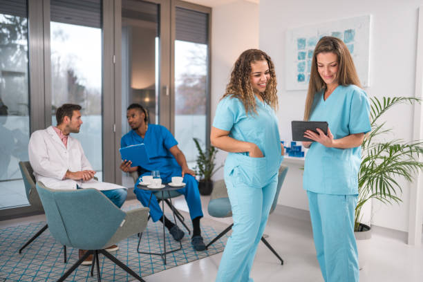 istock Diverse Medical Staff in Doctors Office 2154211687