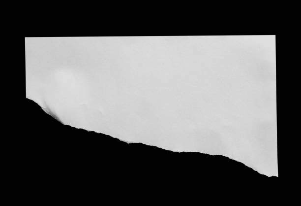istock White ripped paper torn edges strips isolated on black background 2154211840