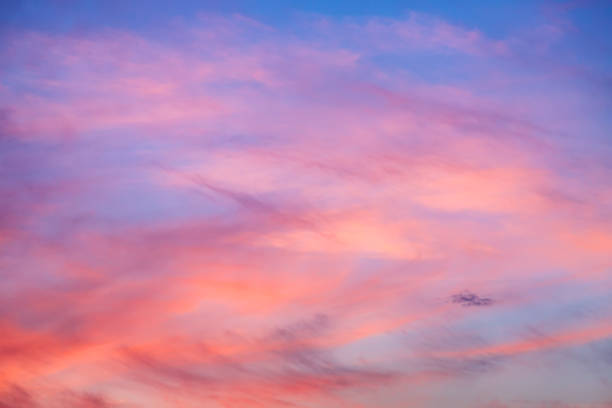 istock Beautiful sunset sky abstract background. Sky with colorful red and pink clouds. Nature background. 2154219053