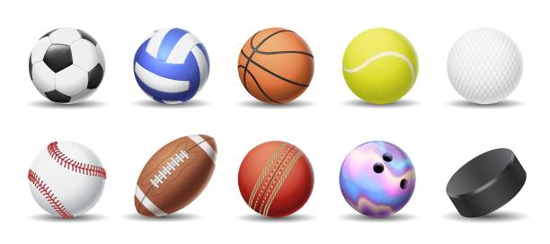 istock Balls for various sports games realistic illustration set 2154219673