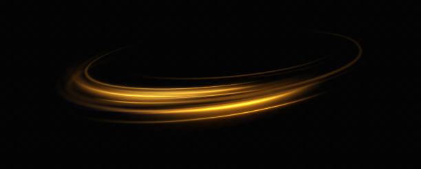 istock Abstract light lines of movement and speed. light ellipse.Bright spiral.Trace of speed lines. 2154221262