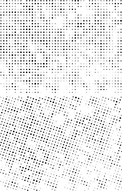 istock a black and white halftone grunge effect with a lot of dots, a black and white halftone dot pattern, halftone dot set pattern background  illustration, 2154224223
