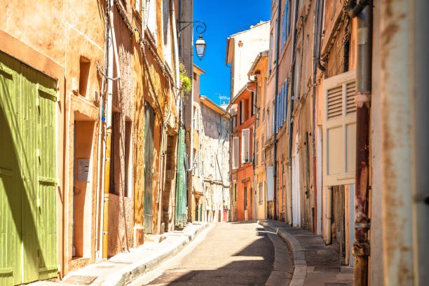 istock Colorful alley in Aix en Provance view 2154230012