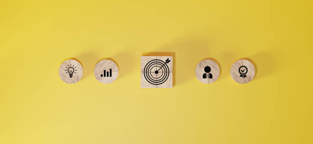 istock woods block step on table with icon Action plan, Goal and target, success and business target concept, project management, company strategy 2154234493