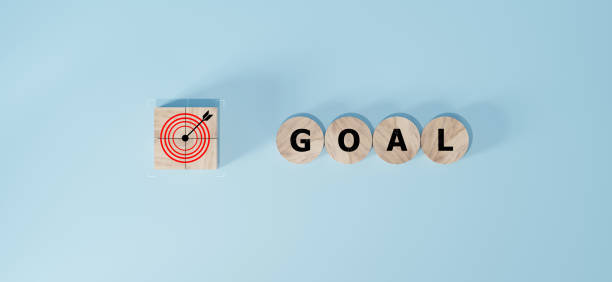 istock success target background. step of success target to the arrow board. arrow hit on middle board . target and success symbol. 2154239559