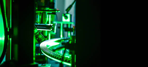 istock High-speed camera sorting machine for aluminum rod in production line. industrial 2154240657