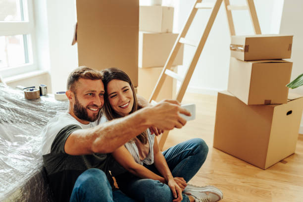 istock Husband and wife taking a selfie 2154241437