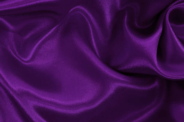 istock Purple fabric cloth texture for background and design art work, beautiful crumpled pattern of silk or linen. 2154242413