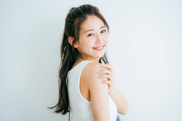 beauty image of young japanese women - 美容 日本人 ストックフォトと画像