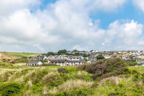 istock Village of Holywell in Cornwall 2154254364