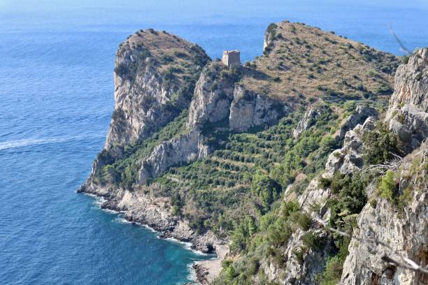 Nerano - Torre di Montalto from the path to Ieranto