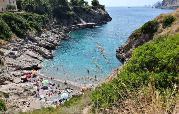 istock Nerano - Baia Piccola di Ieranto from the path 2154257516