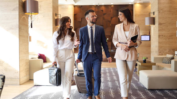 istock Arriving on a business conference 2154263462