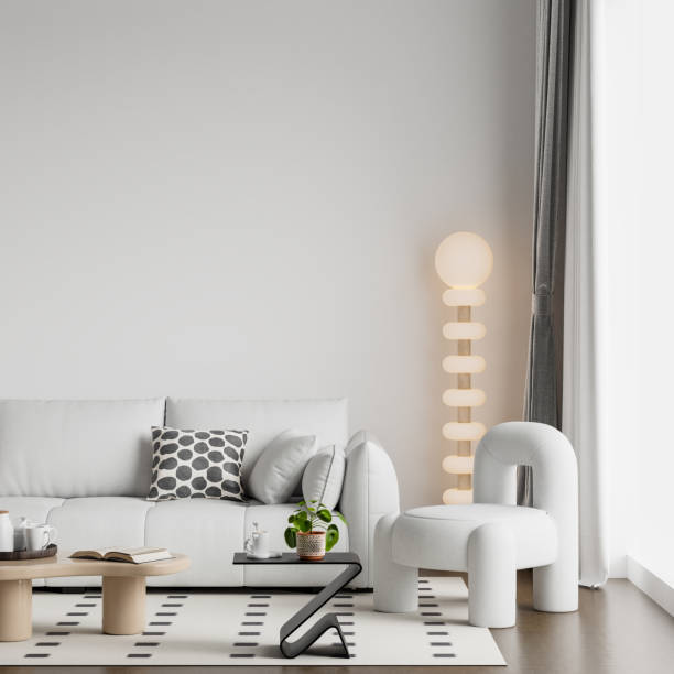istock Interior Living Room Wall Mockup 2154266028
