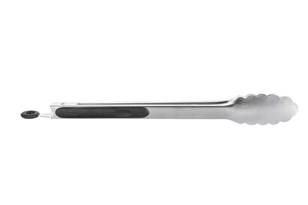 istock Barbecue and grill tongs tool on White Background 2154267272
