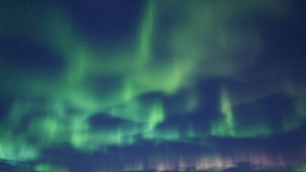istock 3D illustration of the Aurora borealis northern light. 2154270049