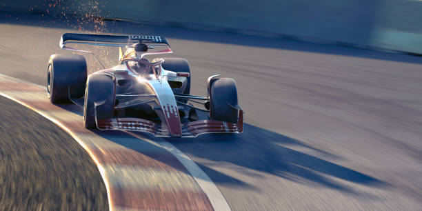 istock Racing Car Cornering At High Speed 2154272495